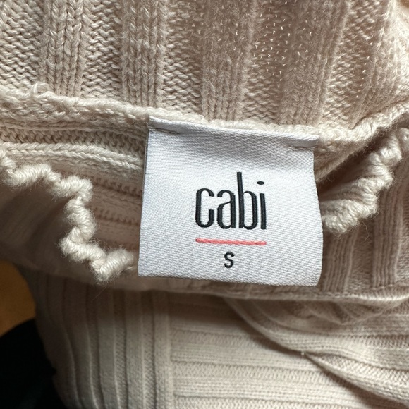 Cabi D-Ring Pullover Ivory Turtleneck Size Small - Picture 11 of 13